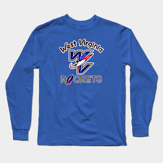 West Virginia Rockets Football Long Sleeve T-Shirt by Kitta’s Shop
